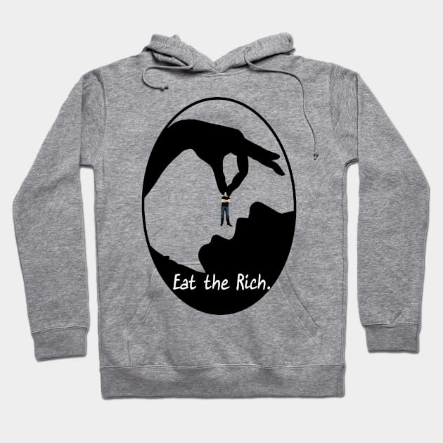 Eat the rich - they come with their own wine pairings on hand! Hoodie by Divergent Curiosities 